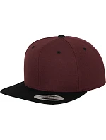 Flexfit 6089M 6 panelová Snapback kšiltovka 55.6089 maroon/black