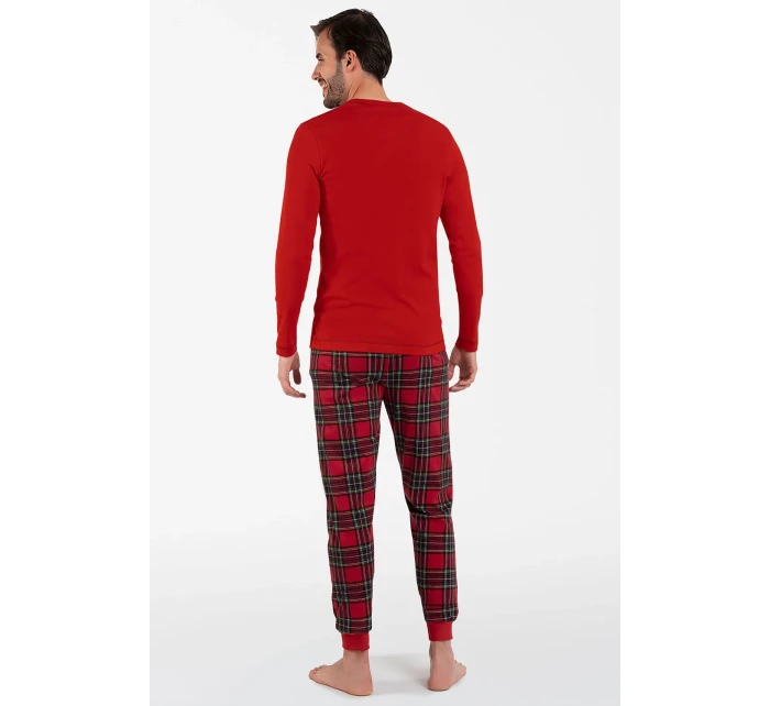 Italská móda Narwik long length sp. barva:červená/potisk