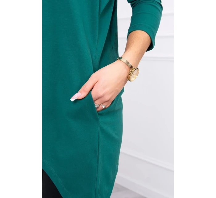 Mikina s potiskem model 21755704 zelená - K-Fashion