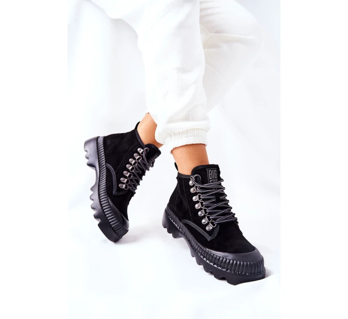 Kožené Boty Big Star černé model 21564910 - Big Star Shoes