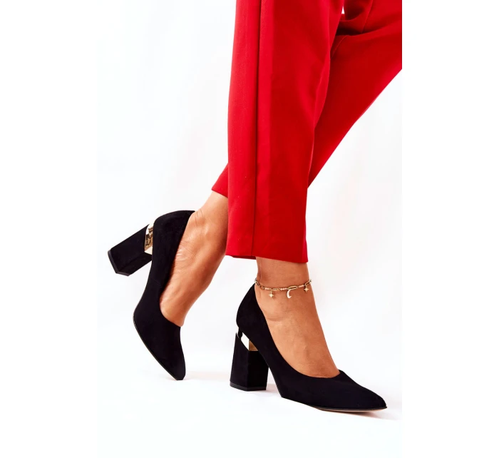 Semišové lodičky Lewski model 21571469 Černé - Boto