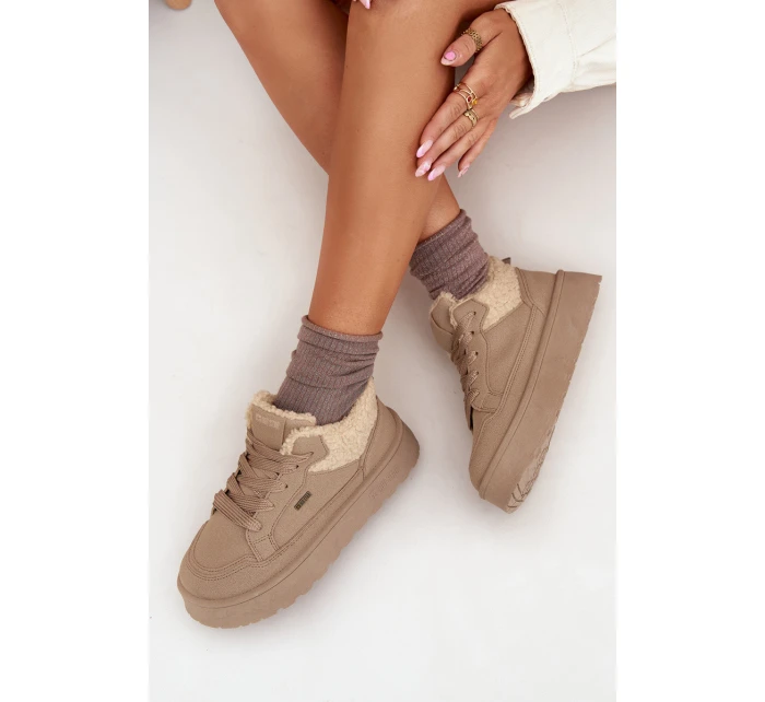 Dámské Tenisky Na Platformě S Big Star Béžové model 21706074 - Big Star Shoes