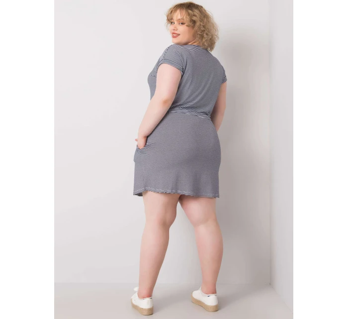 Šaty RV SK 6632.25 bílé a tmavě modré