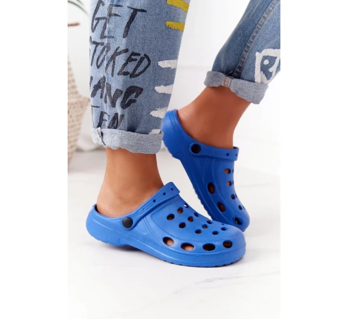 Dámské Nazouváky Modré Pěnové Crocsy EVA Dámské Nazouváky Modré Pěnové Crocsy EVA