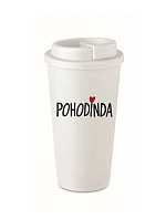 POHODINDA - bílý termohrnek 475 ml