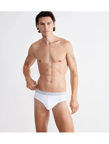 Pánské slipy GO ABC 2.0 Brief 2P - WHITE - bílé 0003 - SLOGGI Pánské slipy GO ABC 2.0 Brief 2P - WHITE - bílé 0003 - SLOGGI
