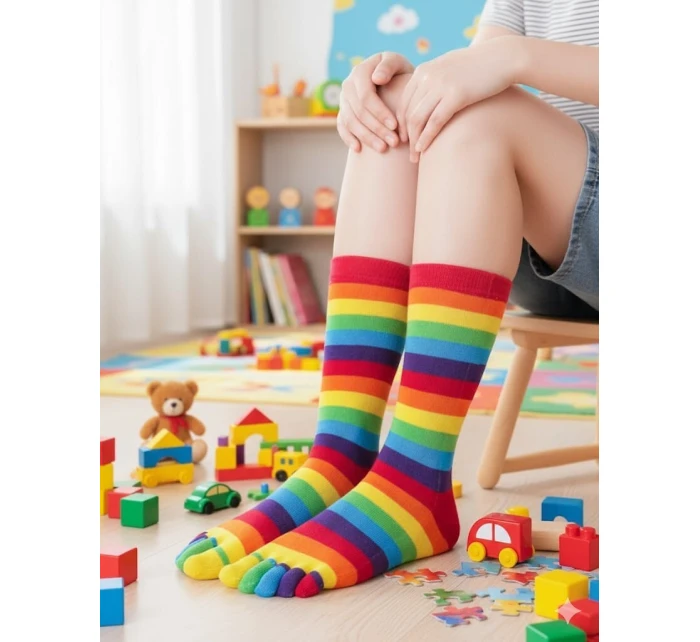 Podkolenky Rebecca 44005 Pruhované prsty 35-40 Podkolenky Rebecca 44005 Pruhované prsty 35-40