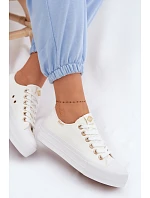 Dámské tenisky na platformě Lee Cooper LCW-26-31-4369 Bílé