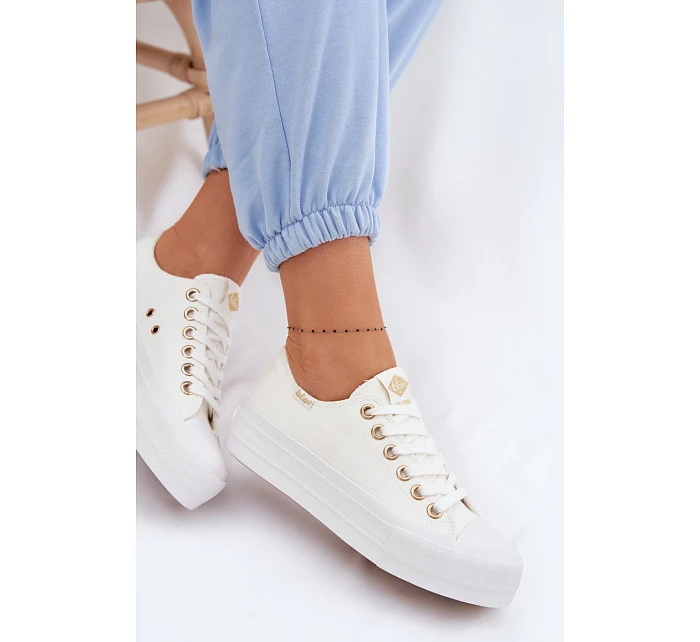 Dámské tenisky na platformě Lee Cooper LCW-26-31-4369 Bílé