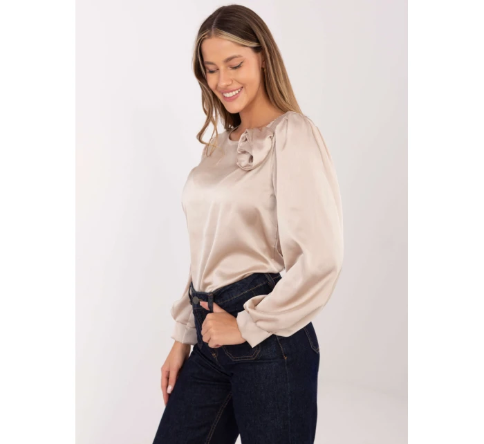 Bluzka MI BZ model 21795609 beżowy - FPrice Bluzka MI BZ model 21795609 beżowy - FPrice