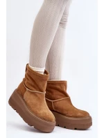 Kožené dámské boty na masivní podrážce Camel Zazoo Kožené dámské boty na masivní podrážce Camel Zazoo
