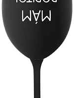 MÁM DOPITO! - černá sklenice na víno 350 ml