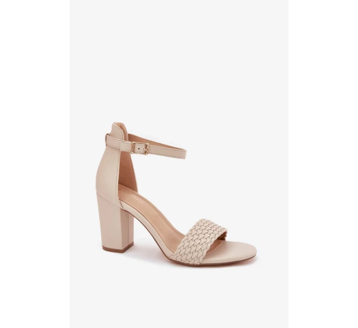 Sandály na podpatku model 213925 Step in style Sandály na podpatku model 213925 Step in style