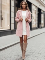 Dámský kabát RITA II růžový Dstreet model 21980442 - FashionStreet Dámský kabát RITA II růžový Dstreet model 21980442 - FashionStreet