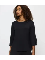 Dámský pyžamový top Aura Spotlight Top - BLACK - černý 0004 - TRIUMPH