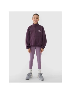 Dívčí mikina bez kapuce 4F 4FJRSS25TSWSF2058-50S