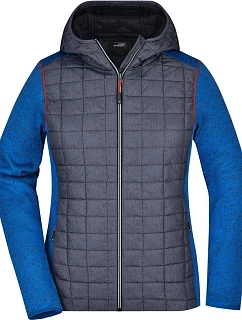 JN Dámská pletená hybridní bunda 02.0 royal melange/anthracite melange model 22528911 - Daiber