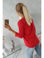 Halenka s potiskem Originální červená Halenka s potiskem Originální červená