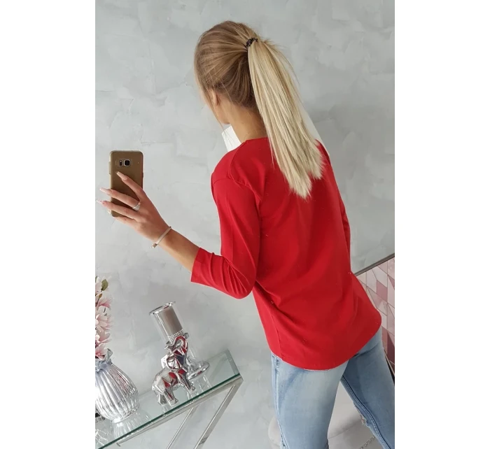 Halenka s potiskem Originální červená Halenka s potiskem Originální červená