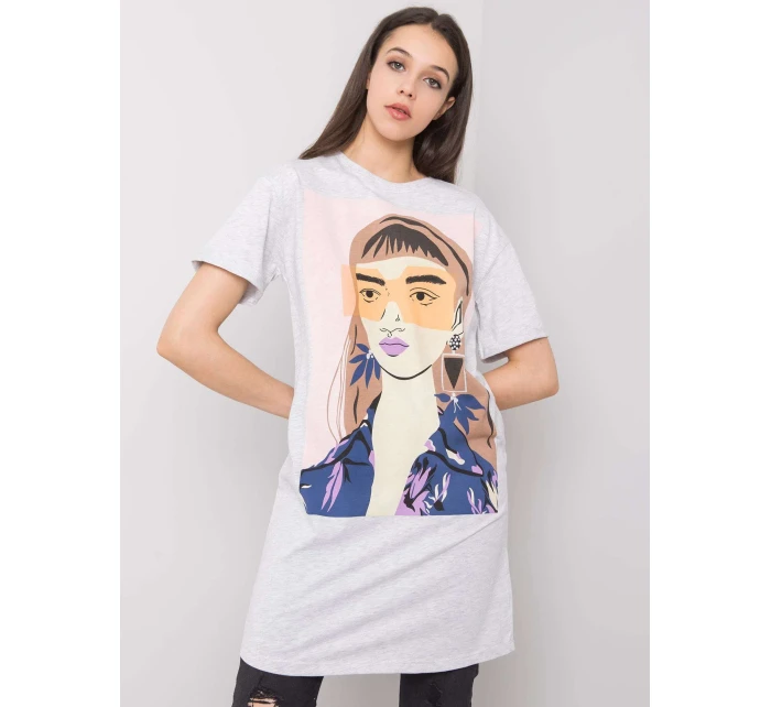 Tunika D12022O02382A světle šedá