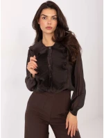 Košile IT KS 28990.05P tmavě hnědá