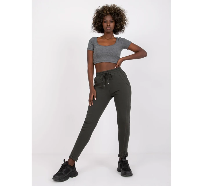 Tepláky RV DR 3589.08X tmavá khaki