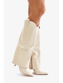 Kozačky na podpatku model 202611 Step in style