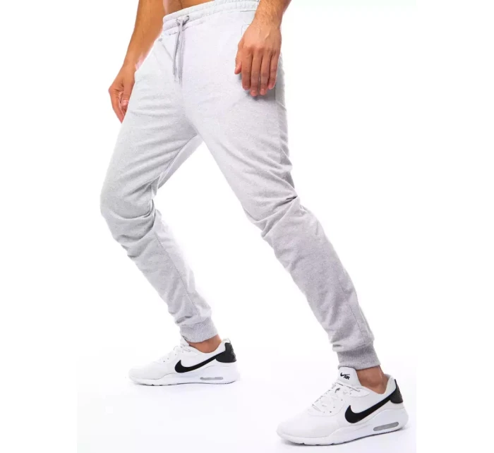 Pánské šedé teplákové kalhoty model 21963203 - Dstreet