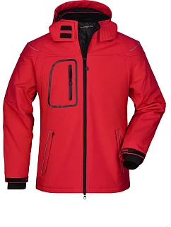 JN 1000 Pánská 3vrstvá zimní softshellová bunda model 22494761 red - Daiber