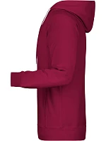 Pánská raglánová mikina s kapucí 02. wine model 22435176 - Daiber