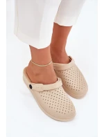 Pěnové Pantofle Dámské Béžové model 21703196 - EVENTO Pěnové Pantofle Dámské Béžové model 21703196 - EVENTO