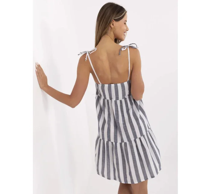 Šaty LK SK 507684.14 tmavě modrá a bílá