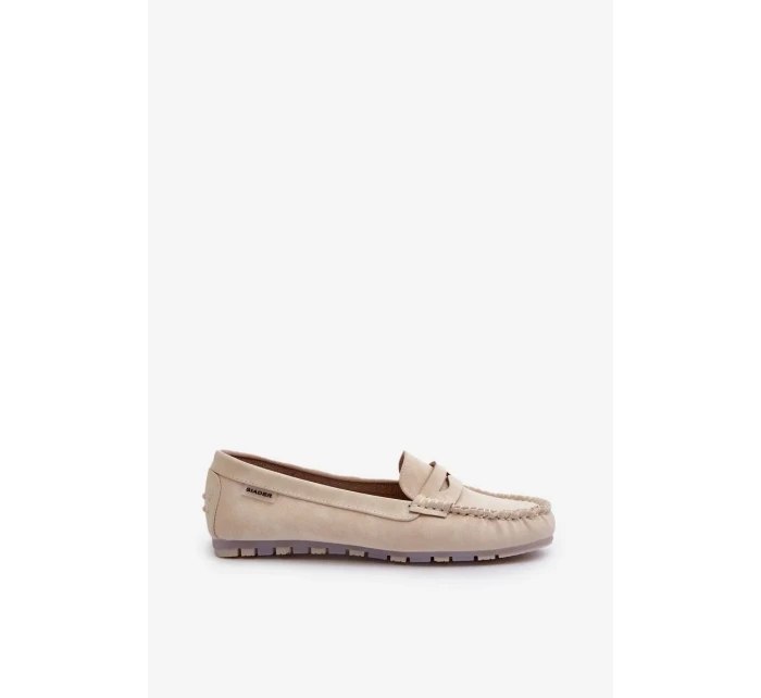 Dámské mokasíny z eko kůže světle béžová Celoria Dámské mokasíny z eko kůže světle béžová Celoria