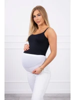 Dámské těhotenské džínové kalhoty 2671-1 Bílá - Kesi