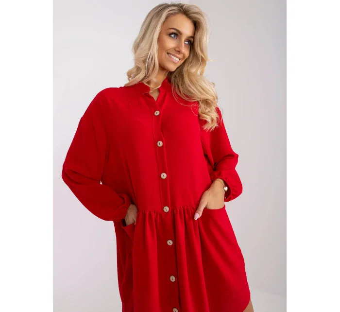 Dámské šaty CHA-SK-1027.15 Tmavě červená - FPrice