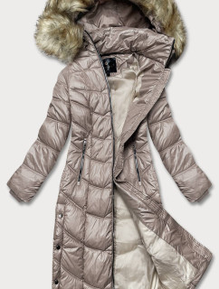 Lehká dlouhá dámská bunda ve velbloudí barvě (H-203)