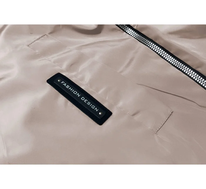 Tenká dámská bunda v barvě s ozdobnou lemovkou model 18019118 - S'WEST Tenká dámská bunda v barvě s ozdobnou lemovkou model 18019118 - S'WEST