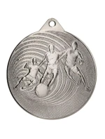 KOVOVÁ FOTBALOVÁ MEDAILE FI 70 MMC3070 - STŘÍBRNÁ