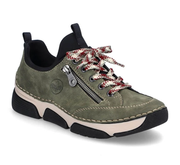 Pohodlná polobotka Rieker W RKR610 zelená