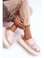 Lesklé Dámské Pantofle Růžové Big Star model 21637406 - Big Star Shoes Lesklé Dámské Pantofle Růžové Big Star model 21637406 - Big Star Shoes