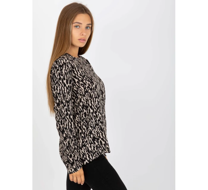 Halenka D73771M10971AEN černá a béžová Halenka D73771M10971AEN černá a béžová