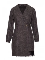 Zavinovací šaty z černé model 21295894 - Moe Zavinovací šaty z černé model 21295894 - Moe