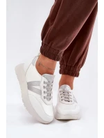 Dámské sportovní tenisky na platformě Vinceza – bílé