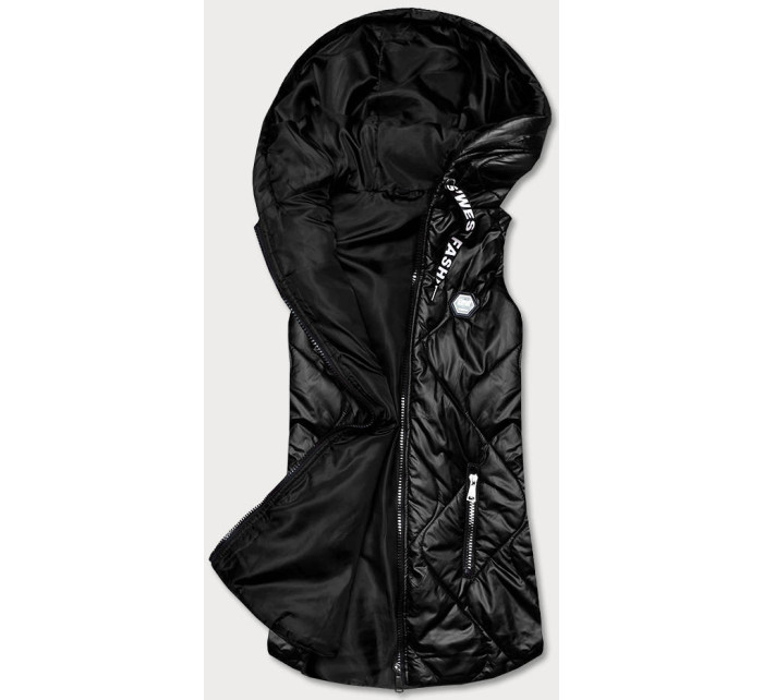 Černá dámská vesta s kapucí model 18019208 - S'WEST