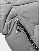 Dámská plus size zimní bunda do půli stehen S'west grey dark (B8306-70) Dámská plus size zimní bunda do půli stehen S'west grey dark (B8306-70)