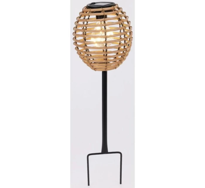 SOLÁRNÍ KULOVÁ LAMPA RATAN HNĚDÁ PROGARDEN