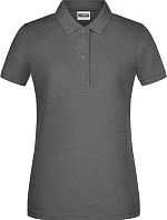 Daiber 8009 Dámské piqué polo z bio bavlny 02.8009 black heather