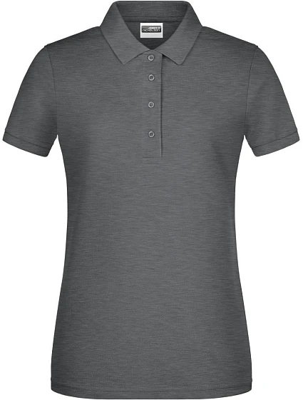 Daiber 8009 Dámské piqué polo z bio bavlny 02.8009 black heather Daiber 8009 Dámské piqué polo z bio bavlny 02.8009 black heather