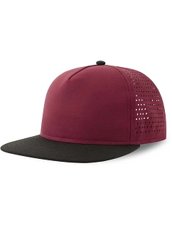 Atlantis Headwear Bank Five-S 5 panelová kšiltovka 33.0232 burgundy/black