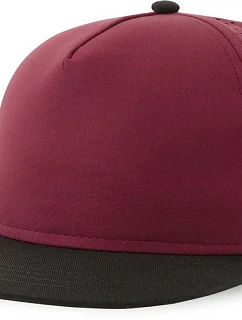 Atlantis Headwear Bank Five-S 5 panelová kšiltovka 33.0232 burgundy/black